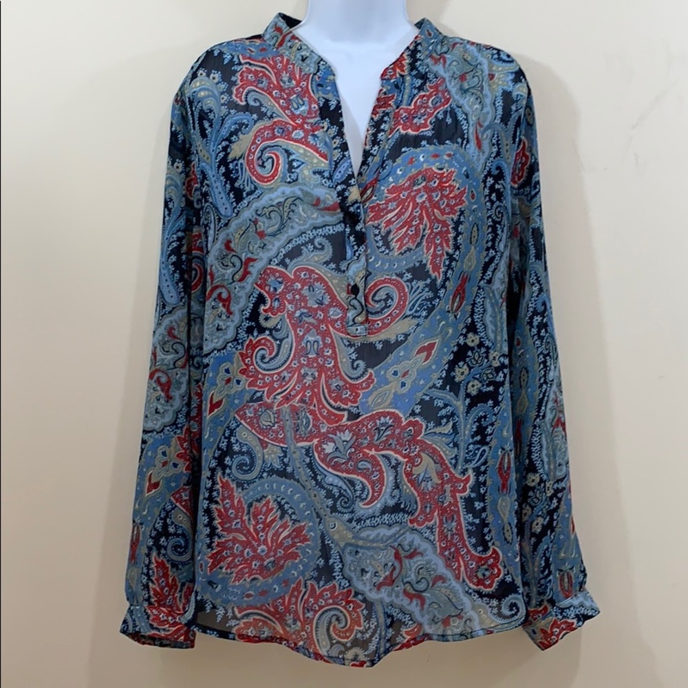 Sag Harbor Long Sleeve V-Neck Shirt Size XL - Picture 1 of 8